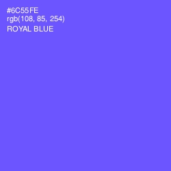 #6C55FE - Royal Blue Color Image
